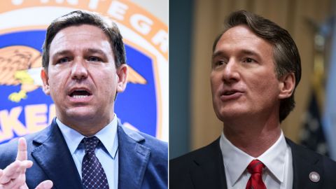 Ron DeSantis Glenn Youngkin SPLIT RESTRICTED