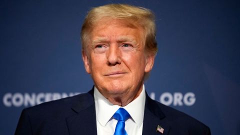 Former President Donald Trump at the Capitol Hilton in Washington, DC, on September 15.