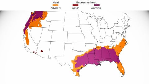 weather heat warnings monday