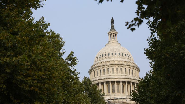 WASHINGTON, DC - AUGUST 01: The U.S. Capitol Building on August 01, 2023 in Washington, DC. Special Counsel Jack Smith announced that former U.S. President Donald Trump was indicted on four felony counts for his alleged efforts to overturn the 2020 election. (Photo by Anna Moneymaker/Getty Images)