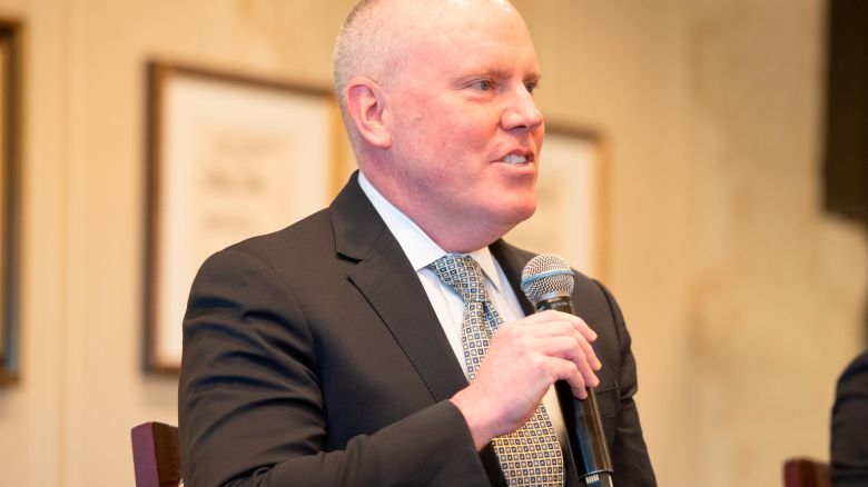 COLORADO SPRINGS, COLORADO - APRIL 05: Bob Smith, CEO of Blue Origin speaks during a Q&A on the launch of Project Kuiper Satellite Constellation on April 05, 2022 in Colorado Springs, Colorado. (Photo by Tom Cooper/Getty Images for Amazon)