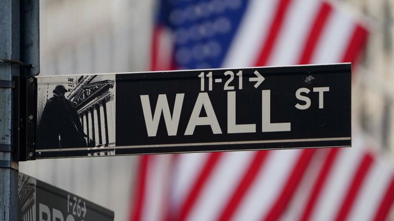 The Wall Street sign is pictured at the New York Stock exchange (NYSE) in the Manhattan borough of New York City, New York, U.S., March 9, 2020. REUTERS/Carlo Allegri