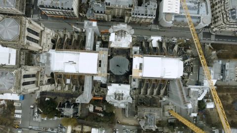 notre dame restoration aerial bitterman