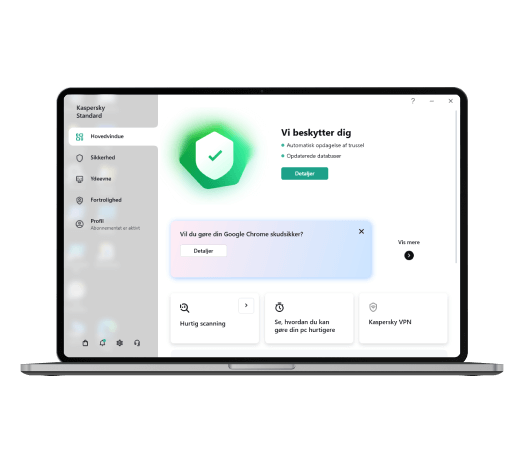 Antivirus protection with Kaspersky Standard 