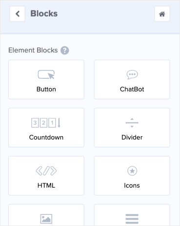 Element Block Options