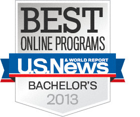 U.S. News & World Report Best Online Bachelor’s Program badge