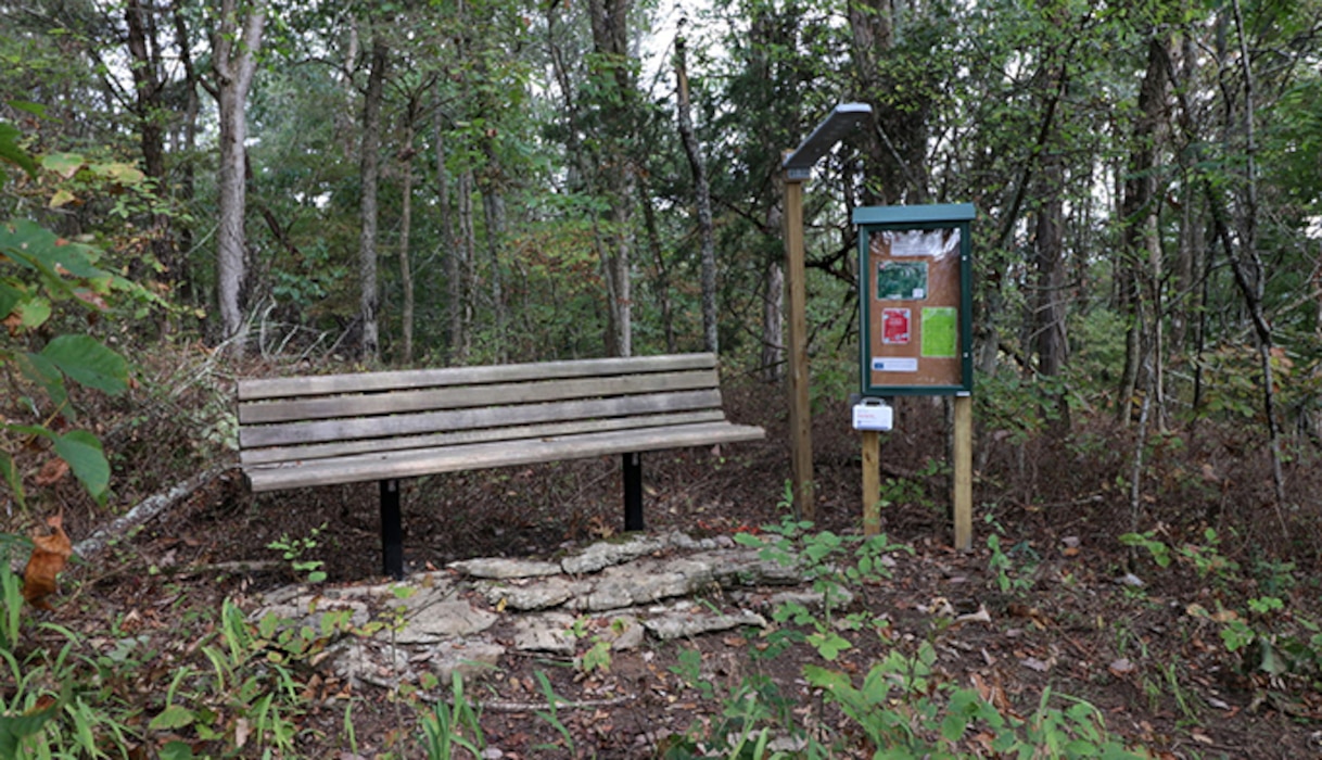 Cordell Hull Lake recently received a Handshake Partnership Grant in partnership with Smith County Rescue Squad to make improvements to Bear Waller Gap Trail in Defeated, Tennessee. (USACE Photo by Stone Fagan)