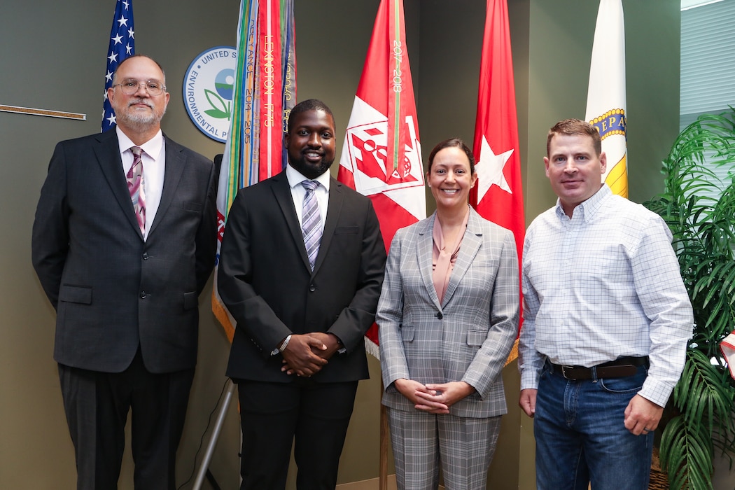 Three Savannah District members graduated from the USACE Regional Leadership Development Program last week in Atlanta: Charles Bauer, Shahidou Mariko, and Christina Alford.
The challenging 10-month program provides motivated, high-performing employees with a broad organizational perspective, and an opportunity to learn regional strategy from senior leaders.