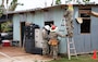 As part of recovery efforts following Typhoon Mawar’s landfall last month, Service members install the 100th temporary, emergency roof as part of the Roofing Installation Support Emergency Utilization Program (RISEUP), in Mangilao, Guam, June 27.