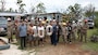 As part of recovery efforts following Typhoon Mawar’s landfall last month, Service members install the 100th temporary, emergency roof as part of the Roofing Installation Support Emergency Utilization Program (RISEUP), in Mangilao, Guam, June 27.