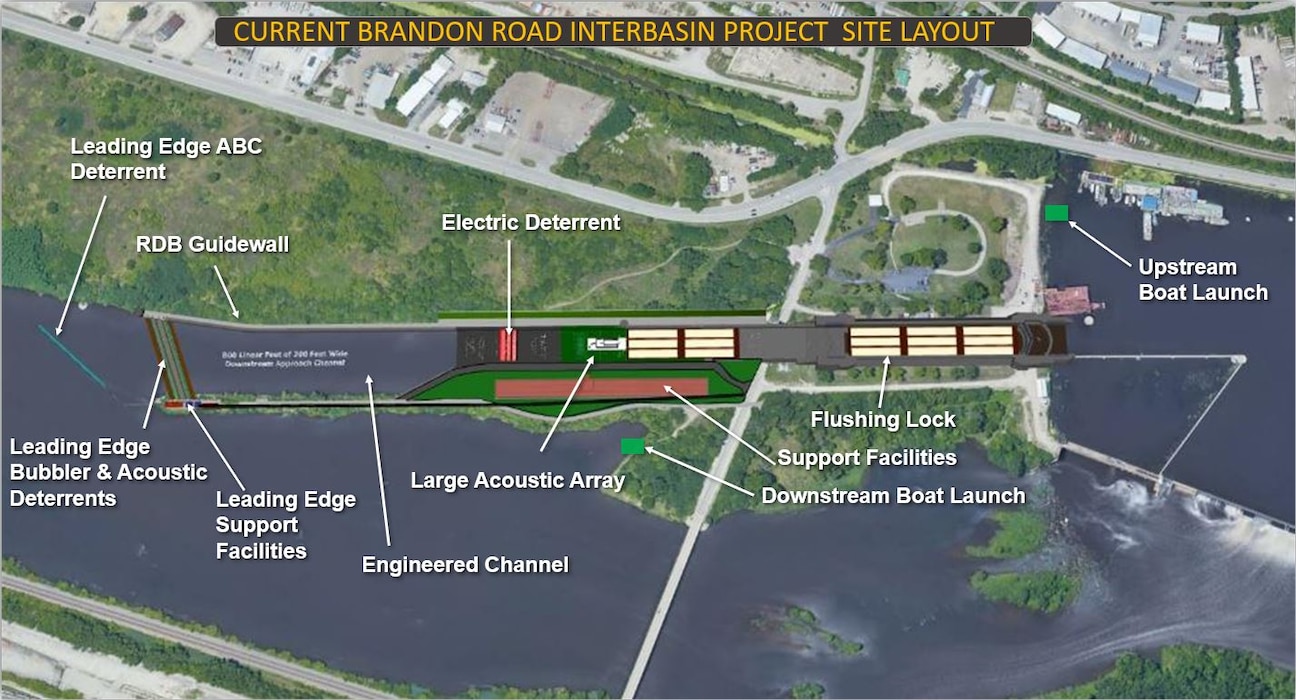 The U.S. Army Corps of Engineers, Rock Island District, in partnership with the Illinois Department of Natural Resources, is hosting a public open house December 5 to review and discuss the detailed designs and construction strategies for the Brandon Road Interbasin Project in Joliet, Illinois.