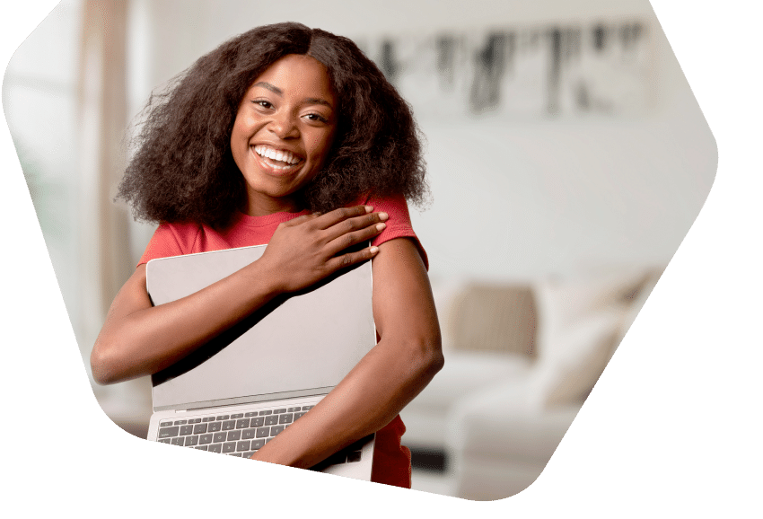 Woman working with computer