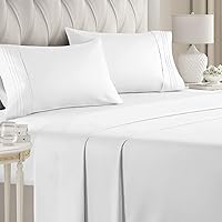 Queen Size 4 Piece Sheet Set - Comfy Breathable & Cooling Sheets - Hotel Luxury Bed Sheets for Women & Men - Deep...