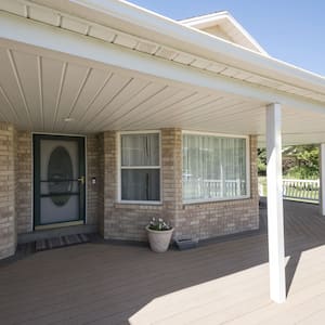  wooden veranda in a house with a screen door