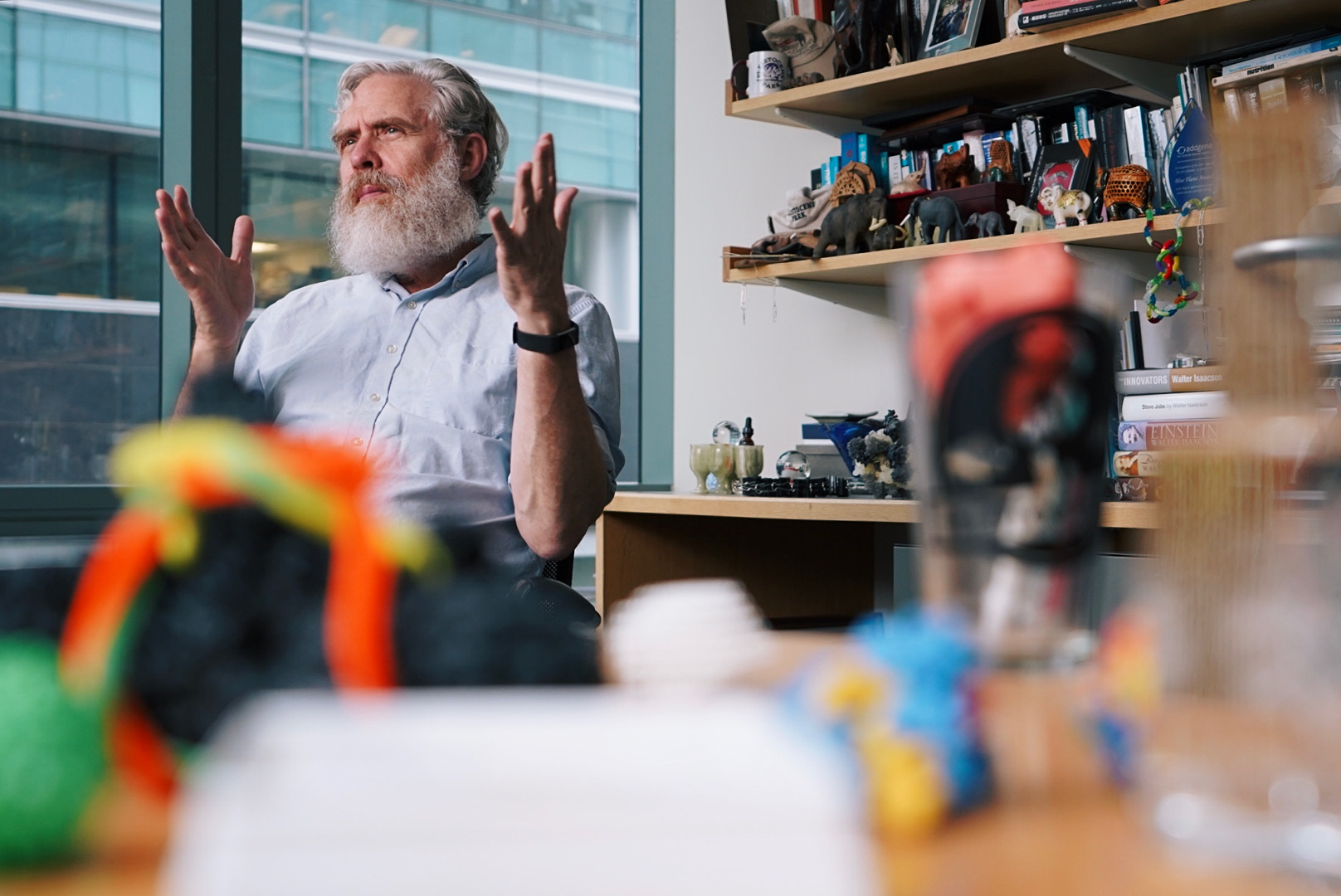 George Church in his lab 