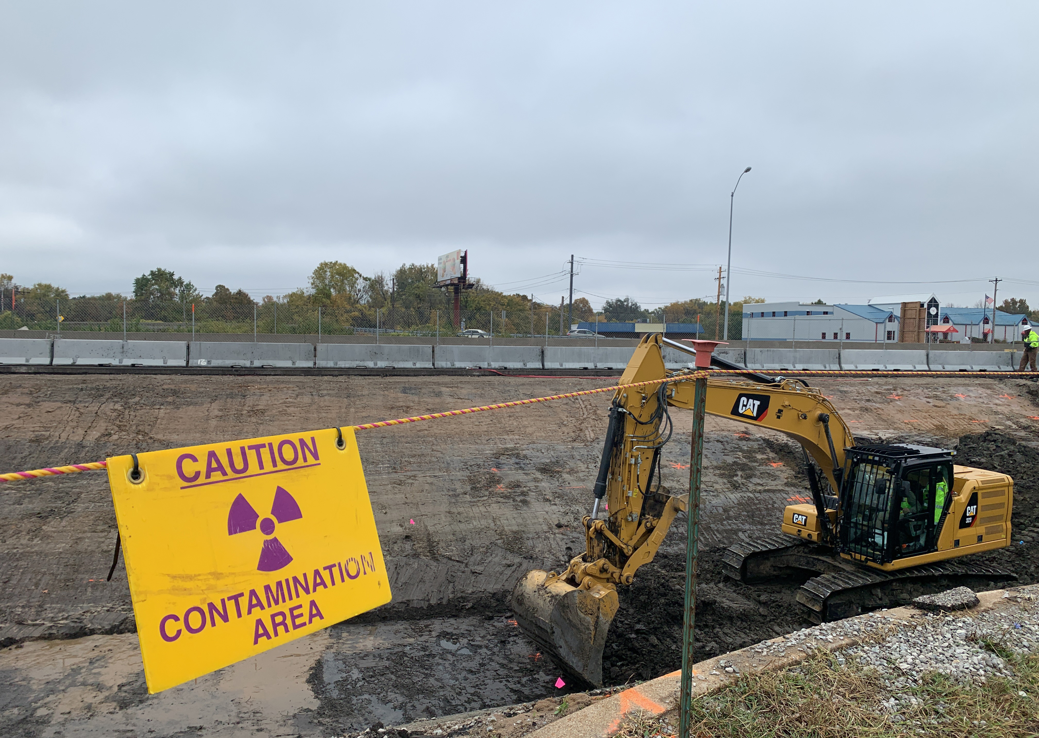 Pershall Road excavation near I-270 at the St. Louis Airport Vicinity Properties FUSRAP site in Missouri.