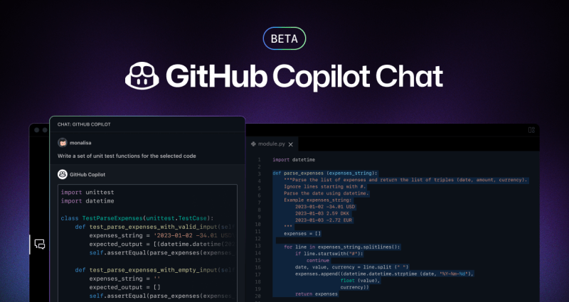 GitHub Copilot Chat beta now available for all individuals