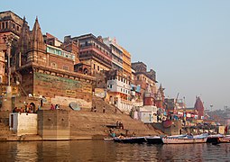 Ghats à Varanasi (Bénarès).