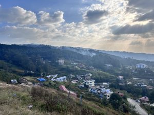 Nepali village view near Nagarkot, Bhaktapur Nepal