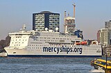 MV Global Mercy i Rotterdam, 2022.