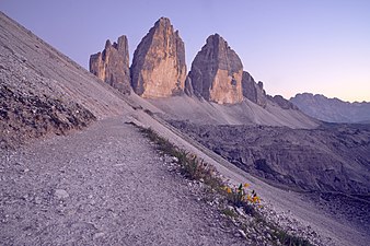 Le Tre Cime di Lavaredo nel cuore delle Dolomiti bellunesi