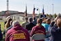 U.S. Army Corps of Engineers, Europe District Department of Defense Education Activity Program Manager Steve Ross speaks on the significance of the new Spangdahlem Elementary School being built during a groundbreaking ceremony for the new school on Spangdahlem Air Base October 11, 2023. He was joined there by representatives from the Department of Defense Education Activity, U.S. Army Corps of Engineers, German construction partners and other members of the Spangdahlem Air Base community to celebrate the project with ceremonial groundbreaking. (U.S. Army photo by Chris Gardner)