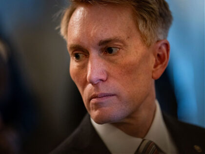 Senator James Lankford, a Republican from Oklahoma, outside the Senate Chamber at the US C