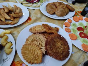 Traditional Bangladeshi cakes at a wedding 
