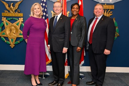 Secretary of the Army Christine Wormuth swore in Angela Showell, Richard “Rick” Morris and Joseph “Joe” Driskill as Civilian Aides to the Secretary of the Army during an investiture ceremony at the Pentagon on Jan. 23, 2024. CASAs promote good relations between the Army and the public, advise the secretary about regional issues, support the total Army workforce, and assist with recruiting and helping our Soldiers as they transition out of the military. 