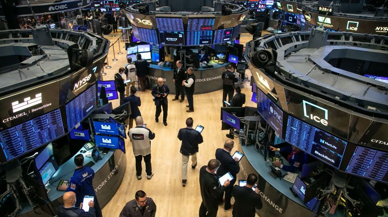 Traders work on the floor of the New York Stock Exchange on January 31, 2024.