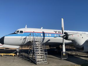 千葉県成田市　航空科学博物館の屋外展示機　YS-11　/　YS-11 outdoor exhibit at the Aviation Museum, Narita, Chiba, Japan