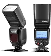 NEEWER NW620 Speedlite Flash 76W GN60 with LCD Display, M/Multi/S1/S2 Mode, 20-200mm Manual Zoom,...