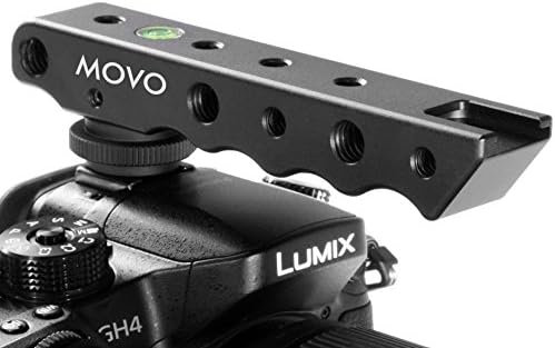 Movo/Sevenoak Video Stabilizing Top Handle Cold Shoe Extender for Canon EOS, Nikon, Olympus, Pentax DSLR Cameras
