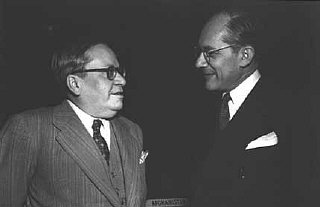 Raphael Lemkin with Ambassador Amado of Brazil