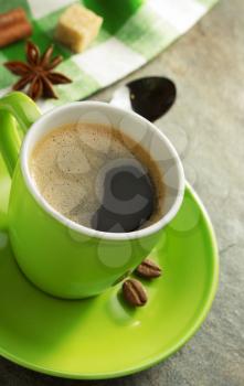 cup of coffee on table