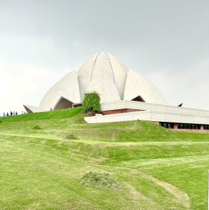 The Lotus Temple, located in New Delhi, India
