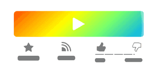 Rainbow Play Button by SiangStudio