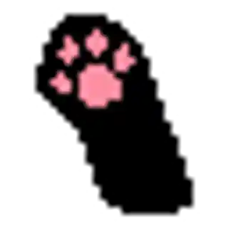 black cat's paw cursor