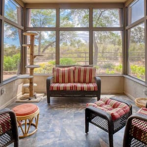 Nice winter screened porch