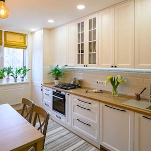 small cozy white kitchen