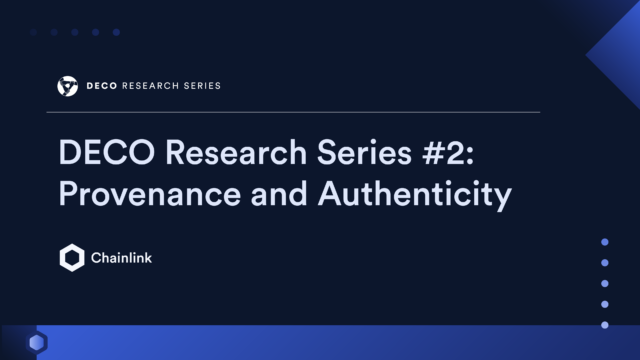 DECO Research Series #2: Provenance and Authenticity