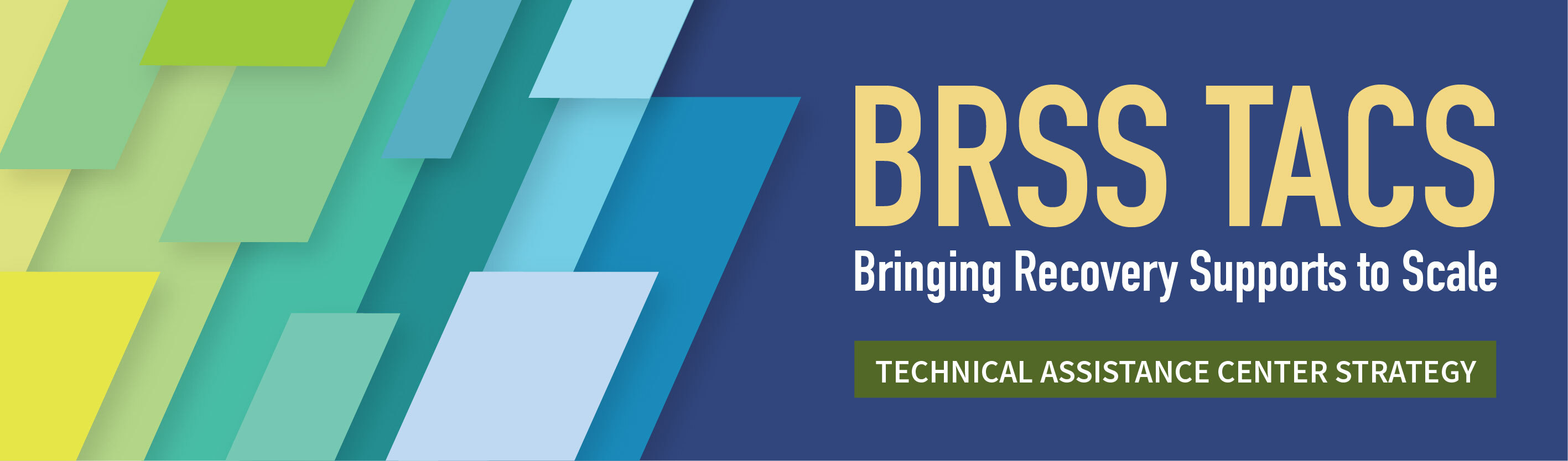 Bringing Recovery Supports to Scale Technical Assistance Center Strategy (BRSS TACS) banner