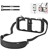 NEEWER Smartphone Video Rig with Neck Strap, Phone Stabilizer Grip Vlogging Cage with Cold Shoe T...