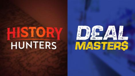History Hunters and Deal Masters logos