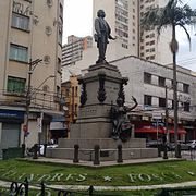 Gomes's tomb located at Bento Quirino Square, on his hometown, Campinas.