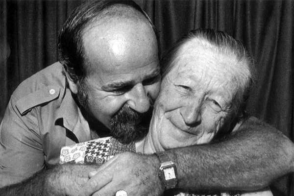 Michael Stołowicki and Gertruda Babilińska years after the Holocaust. Gertruda, a Catholic nanny, hid Michael from the Nazis when he was a young Jewish boy living in Poland. Yad Vashem