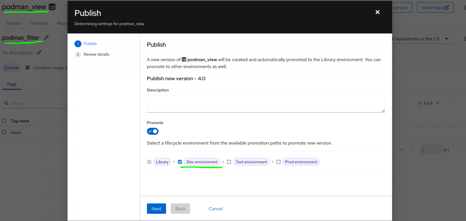 Опубликуем новое состояние репозитория для среды Dev environment.