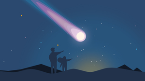 Illustration of a comet