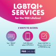 LGBTQI+  Specialized Services Social Media Post 