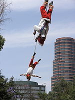 Danza de los Voladores, a ritual dance performed by the Totonacs.